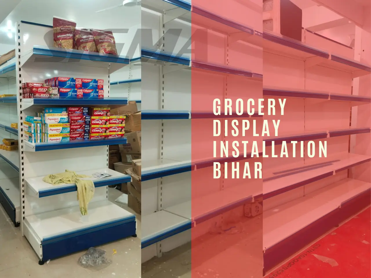 Grocery Display installation Bihar.webp